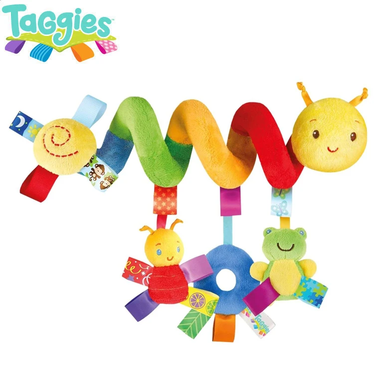Игрушек! Taggies милый медведь божья коровка лягушка активность спираль разноцветная игрушка для малыша погремушка подарок на день рождения 1 шт