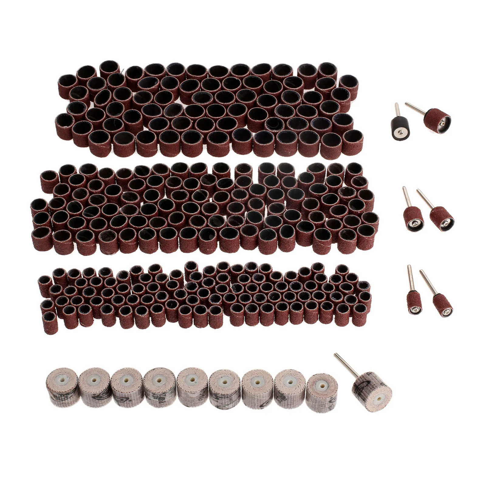 317Pcs Dremel Accessories Rotary Tools Grit 240 Sanding Flap Wheel Abrasive Sanding Paper