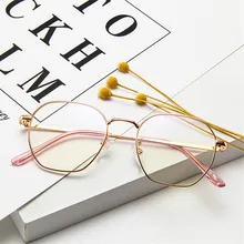 KOTTDO металлические полигональные прозрачные оправы для очков по рецепту для женщин, винтажные мужские оптические оправы для очков