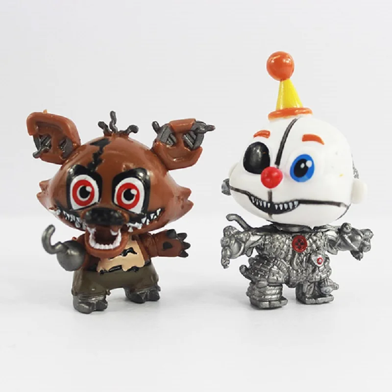 Новинка FNAF Freddy мини-фигурка Nendoroid 5-6 см ПВХ Five Nights At Freddys Foxy Freddy Chica Аниме фигурки Свободные игрушки 8 компл