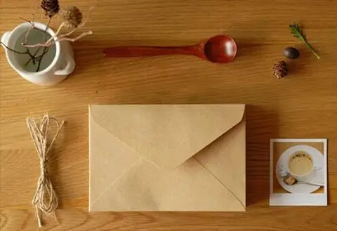 

Kraft Envelopes - triangle flap - for A6 cards