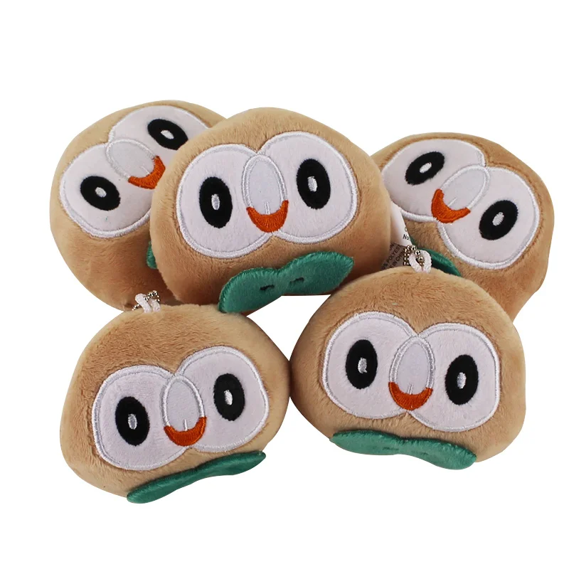 

9cm Cartoon Cute Rowlet Plush Toy Animal Soft Stuffed Dolls Kids keychain