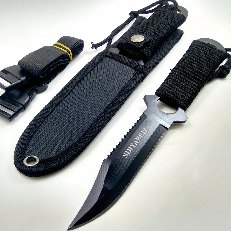 Высококачественный Тактический нож охотничий нож ПАРАШЮТИСТА из нержавеющей стали для дайвинга прямые походные ножи для выживания