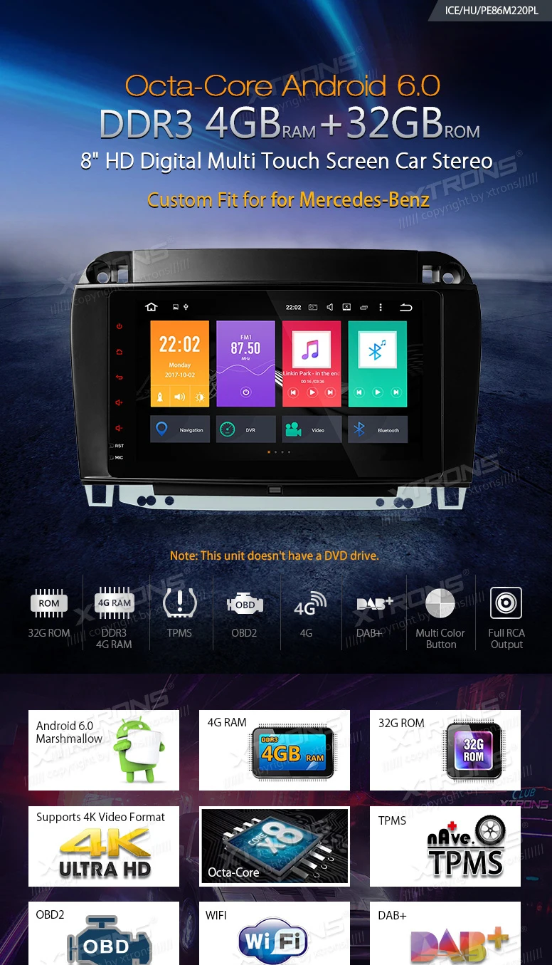 Clearance Android 6.0 OS 8" Octa-Core Car Multimedia Navigation GPS Radio for Mercedes-Benz S-Class W220 1998-2005 with 4GB RAM 32GB ROM 0 Clearance Android 6.0 OS 8" Octa-Core Car Multimedia Navigation GPS Radio for Mercedes-Benz S-Class W220 1998-2005 with 4GB RAM 32GB ROM 0