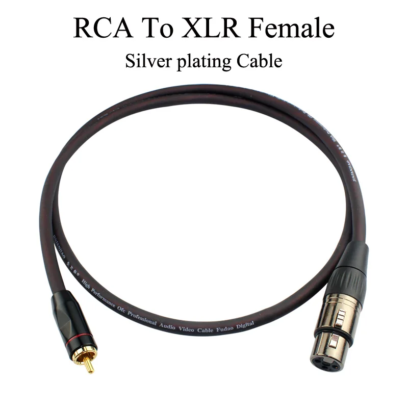 GUSUO Silver plating Cable RCA to XLR 3P Male Female Cable Audio Stereo Speaker Headphone Microphone 0 5M 30M