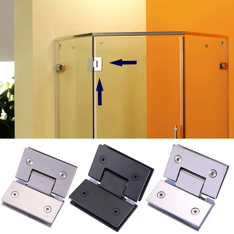 

Heavy Duty 135 Degree Glass Door Hinge Cupboard Showcase Cabinet Pivot Glass Shower Doors Hinge TB Sale