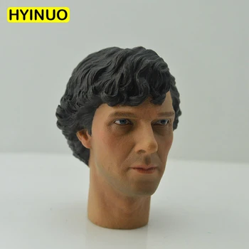 

1/6 Scale Curly Blessing Detective Sherlock Holmes Benedict Cumberbatch Head Sculpt Headplay for 12" Action Figure Body Doll Toy