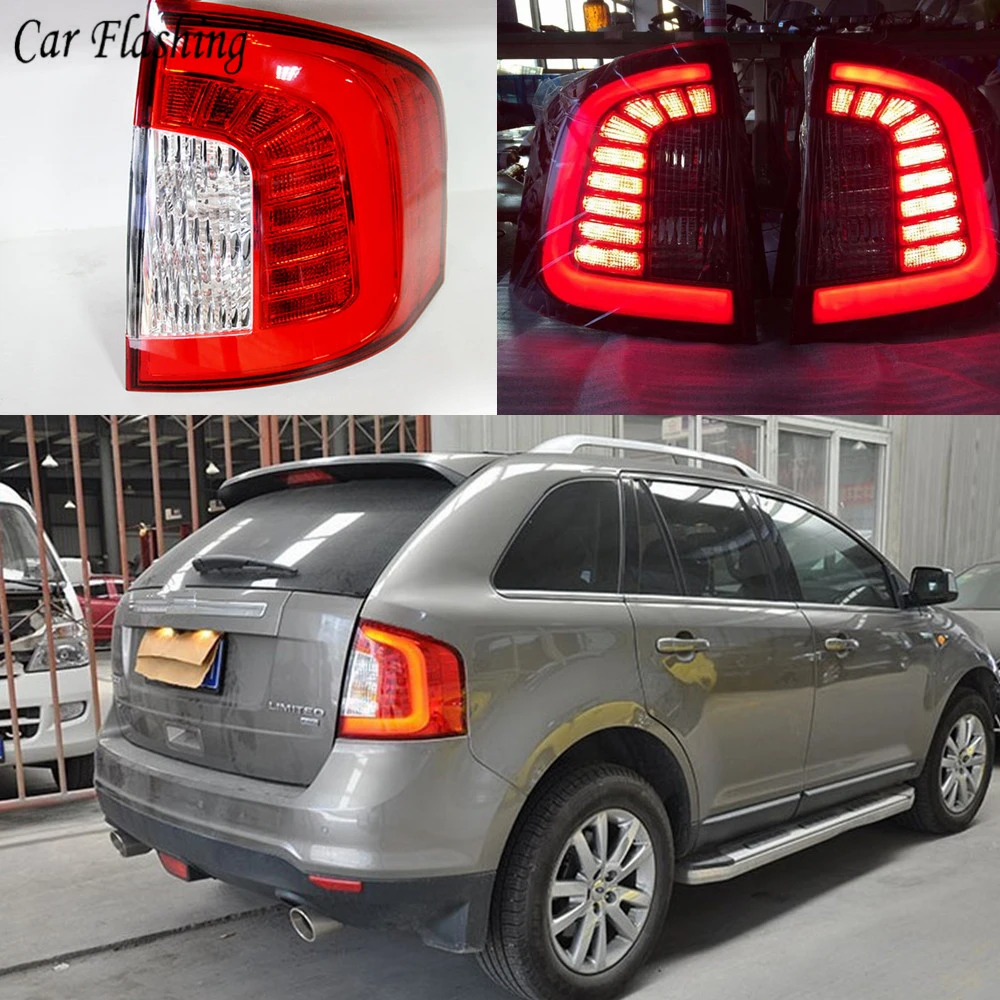 

Car flashing 2PCS LED For ford edge 2011 2012 2013 2014 LED taillights rear lights car styling led rear trunk lamp plug and play