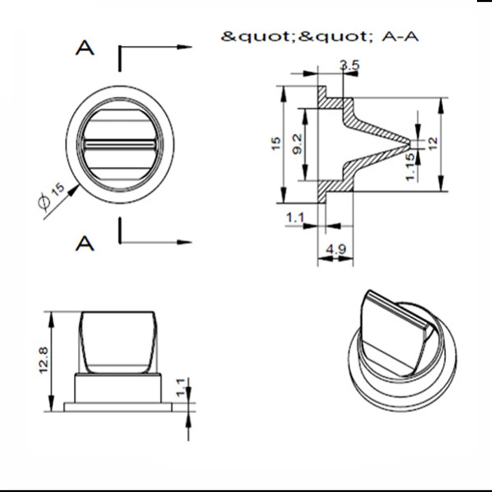 10 Pieces White Silicone Duckbill Valve One-way Check Valve 15* 9.2* 12.8MM for Liquid and Gas Backflow Prevent