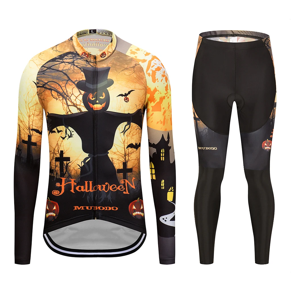 

A long sleeve cycling suit for outdoor sports in autumn Cycling jerseys cartoon