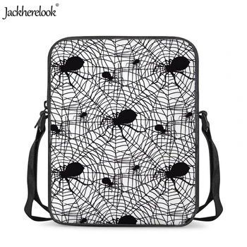 

Jackherelook Spider Web Silhouette Spooky Spiders Print Baby Boys Crossbody Bags Satchel Kindergarten Students Schoolbags Kids