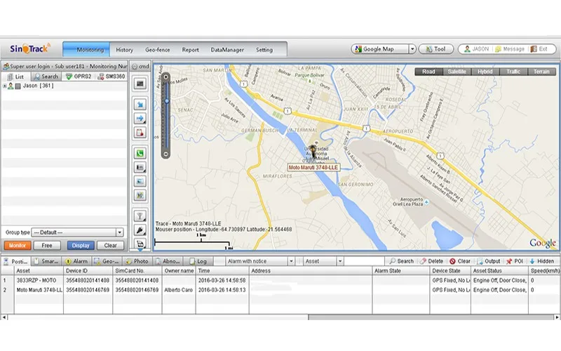 gps tracking server