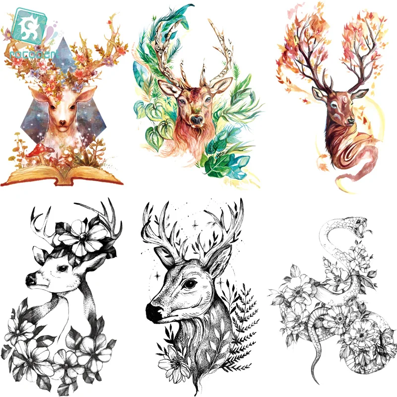 LC-524-851 2018 جديد كبير الجسم الفن HD الوشم ملصق للماء الملونة الغزلان الذهبي الأسماك التنين لصاقات وشم مؤقت Taty LC-524-851 2018 جديد كبير الجسم الفن HD الوشم ملصق للماء الملونة الغزلان الذهبي الأسماك التنين لصاقات وشم مؤقت Taty