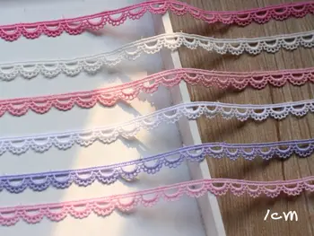 

Water soluble lace 6 colors for choice small lace trim ribbon laciness lace baby clothes dress patchwork bedding 1cm