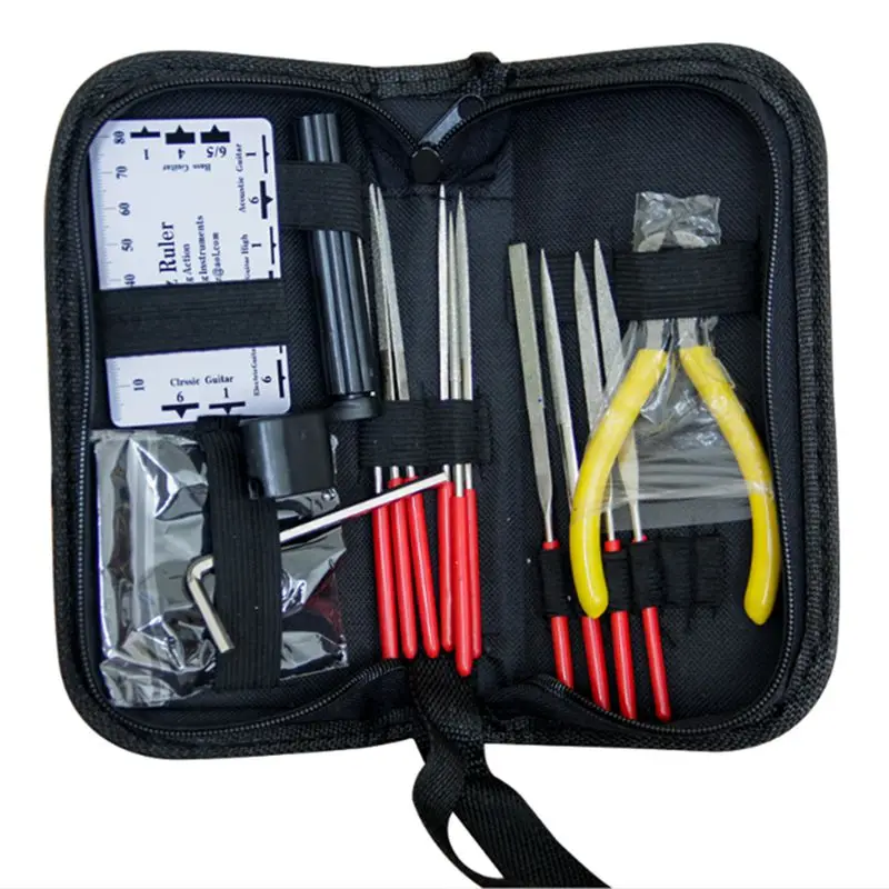 

1 Set Guitar Professional Nursing Repair Tools Bakelite Guitar Repair Kit Guitar Cleaning Kit Punch File