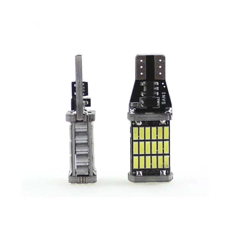 1 шт. T15 W16W 921 супер яркий 45 SMD 4014 светодиодный Canbus без ошибок резервный свет лампы