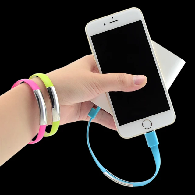 Wrist Bracelet Micro 8pin USB Date Sync Charging Charger Cable For