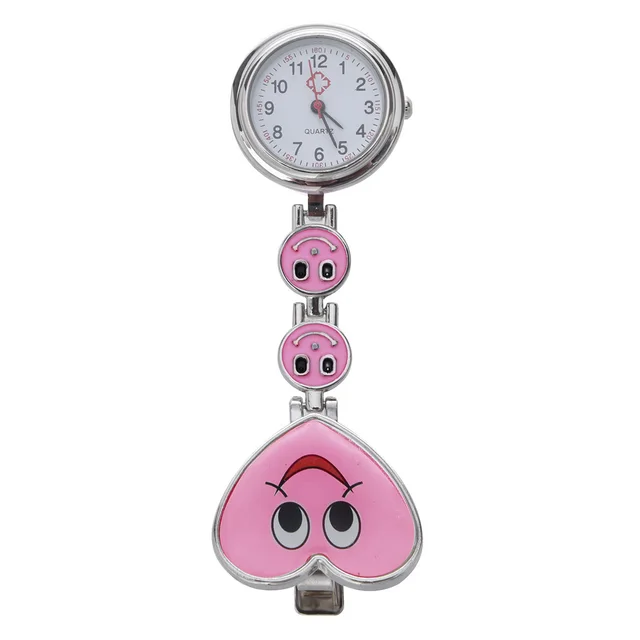 Rosa Del Cuore Del Quarzo Movimento Clip Brooch Fob Tunica Della Vigilanza Smile Rosa Del Cuore Del Quarzo Movimento Clip Brooch Fob Tunica Della Vigilanza Smile