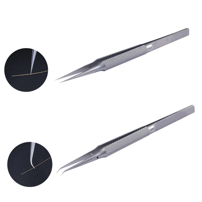

New Phone Repair Tools Jump Line Tweezers Clip 0.02mm Fly Line Ultra Precision Titanium Alloy Tweezers for iPhone Motherboard