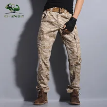 Пустынные камуфляжные брюки комбинезоны мужские брюки повседневные брюки прямые брюки мульти-карманные брюки