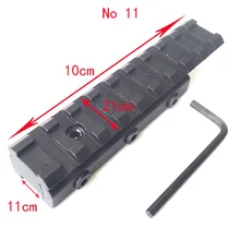 11 мм до 20 мм ласточкин хвост Вивер Пикатинни адаптер база Область Крепления для охотничьего ружья Аксессуары с винтом