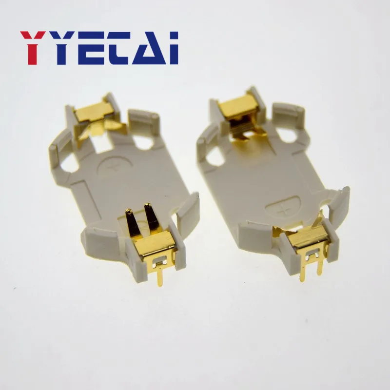 10PCS CR2032 button battery holder DIP plug-in gold-plated KST-2013 DD | Обустройство дома