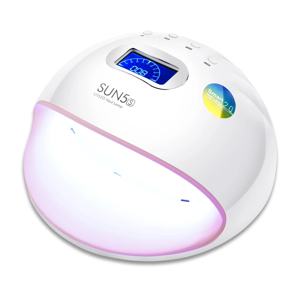 

SUN5S 72W Nail Lamp Curing For All Gel Nail Polish Manicure UV LED Dryer LCD Display Auto Sensor 10s/30s/60s/90s Timer Nail Drye