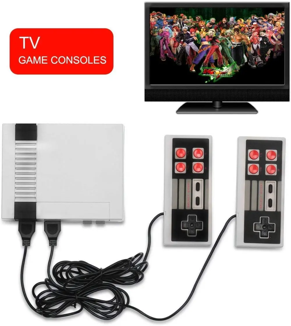 10 PCS Double Gamepads Mini Retro Classic Video Game Console Built in