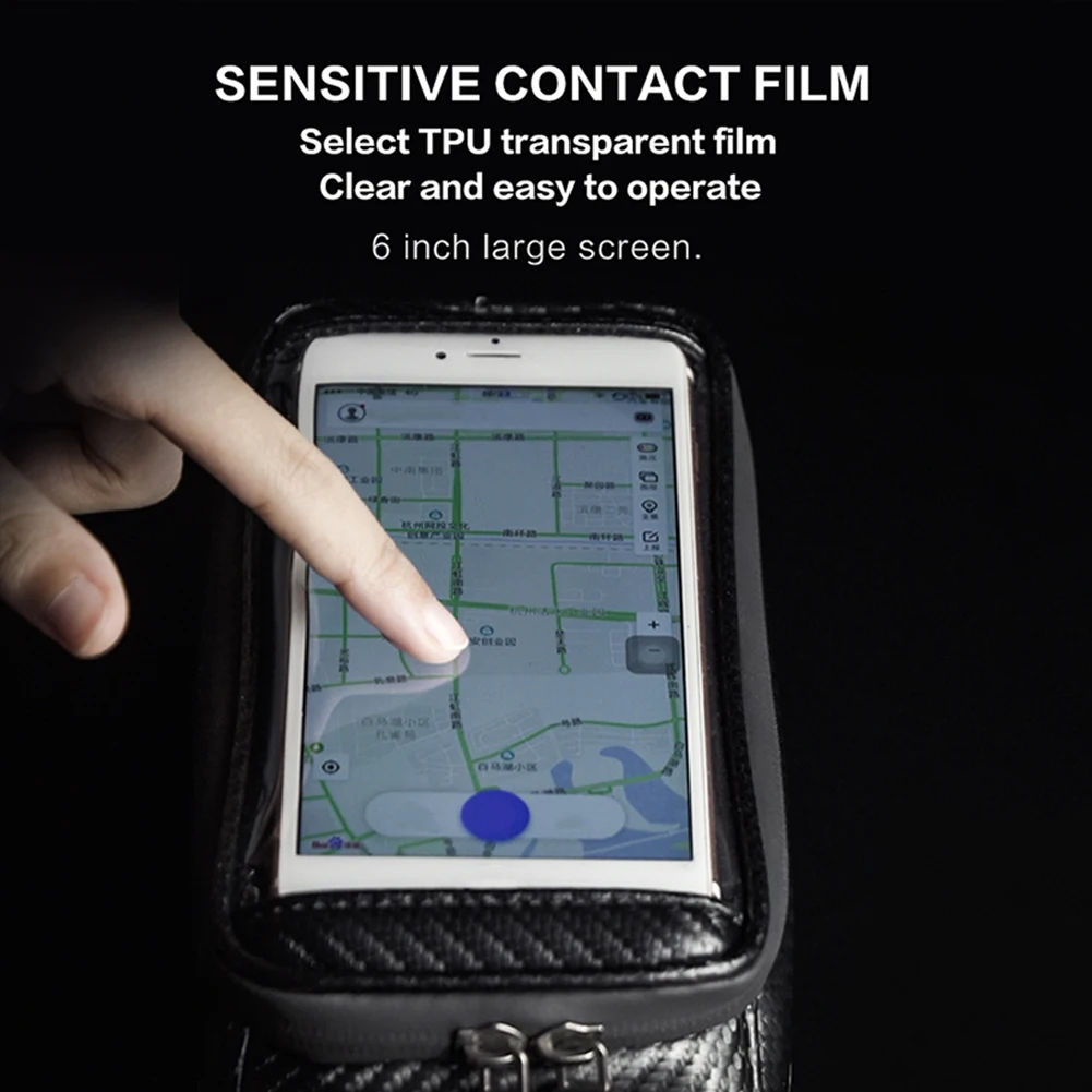 Discount Mountain Bike Front Tube Bag Front Beam Mobile Phone Touch Screen Bag Waterproof Multi-function Bicycle Handle Bag 1 Discount Mountain Bike Front Tube Bag Front Beam Mobile Phone Touch Screen Bag Waterproof Multi-function Bicycle Handle Bag 1