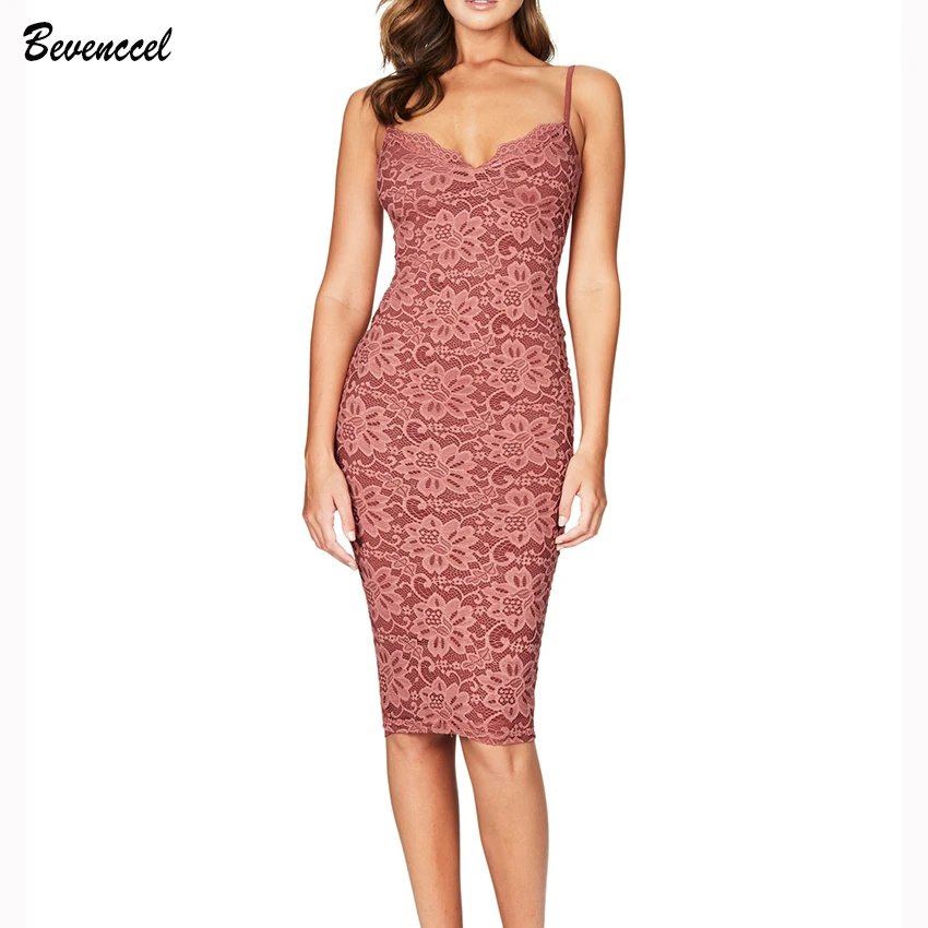 

Women Summer Dresses 2019 New Lace Patchwork Spaghetti Strap Sleeveless Bodycon Bandage Dress V Neck Sexy Vestidos Party Dress