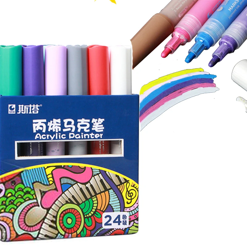 

Acrylic Marker Pen 0.5mm Waterproof Pen for drawing Permanent Album Photos Notebook DIY Marker