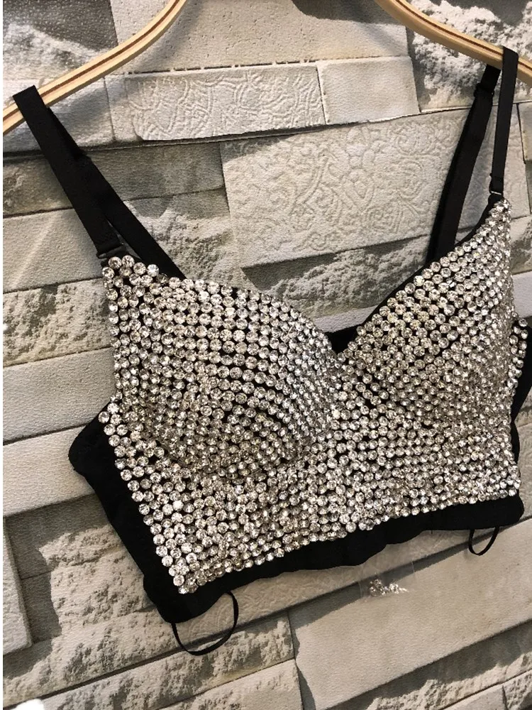 Hand-made жемчуг Bralet корсетные короткие Для женщин бюстье бюстгальтер укороченный Топ Свадебные Bralette жилет плюс Размеры цена D02