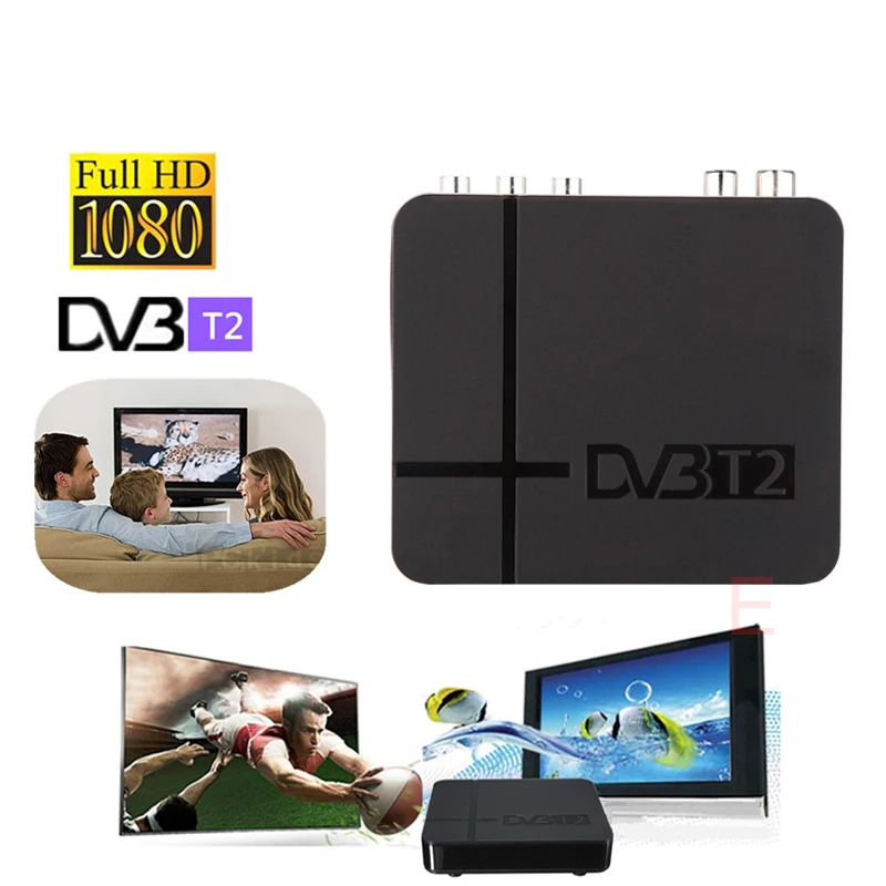 

RUSSIA/EUROPE/THAILAND DVB T2 Tuner MPEG4 DVB-T2 HD Compatible With H.264 TV Receiver W/ RCA / HDMI PAL/NTSC Auto Conversion box