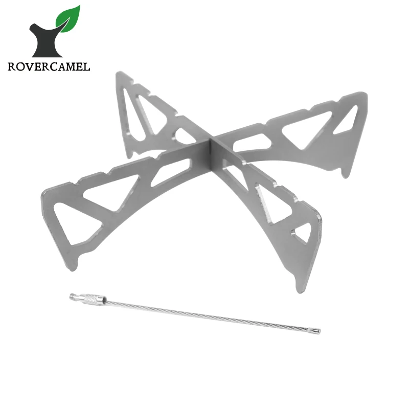 

Rover Camel Portable Cross Combination Stent Design Serrated Slip Ventilation Stove Stand Rack