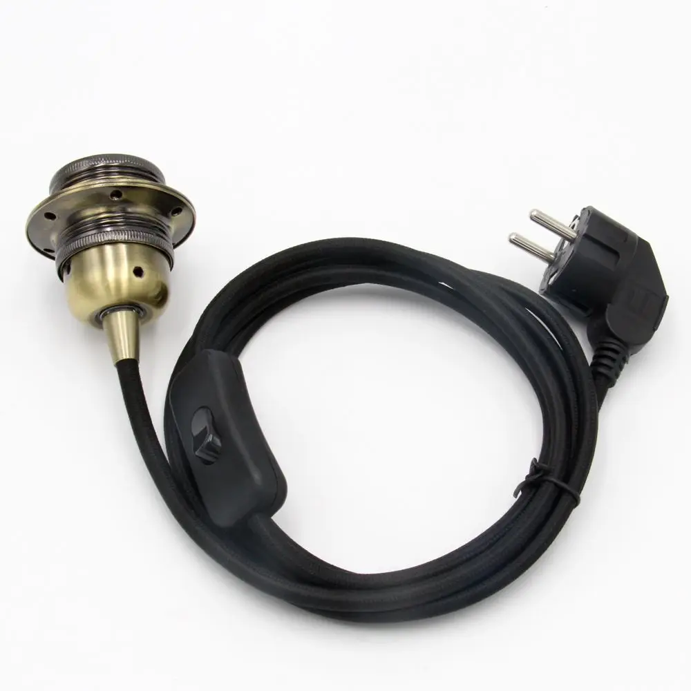 Eu plug with light socket