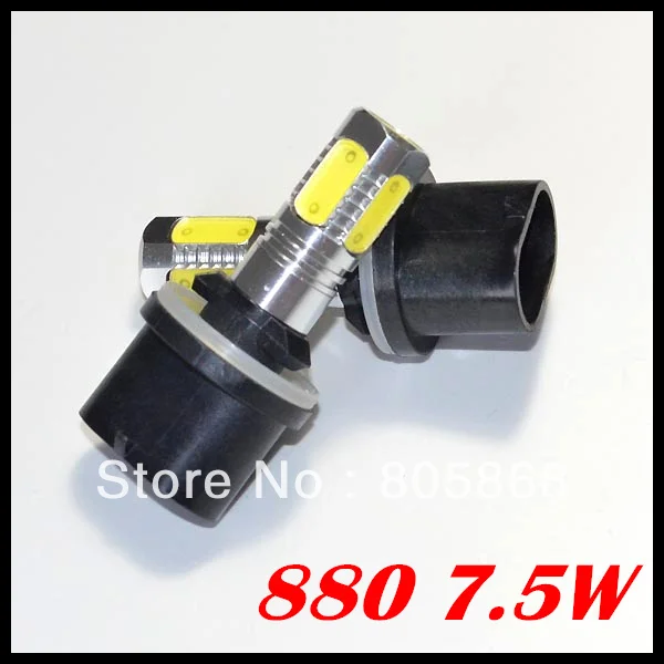 

External Lights 7.5w Super Bright 880 Led Fog Lamp Aluminum Housing Auto 1year Warranty Free Shipping