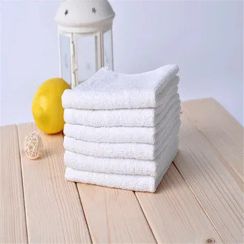 

1PC New Arrival Hand Towel High Quality 100% Cotton Pure White Small Towel Brand New Superfine Highly Absorbent Extra Soft Towel