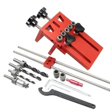 Дюбель джиг для мебели быстрое соединение кулачковый Фитинг 3 в 1 деревообрабатывающий сверлильный набор локатор