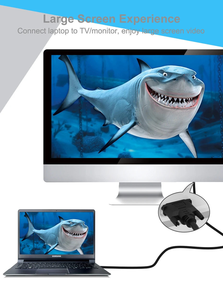 HDMI to DVI Cable, DVI  to HDMI Cable 3