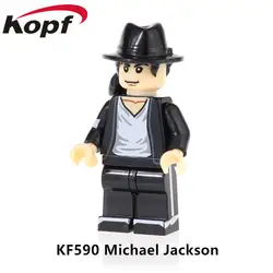 KF590 строительные блоки Супер Герои Майкл Джексон Элвис Арон Rresley Фредди Меркьюри кирпичи Figuers для игрушка-подарок для детей