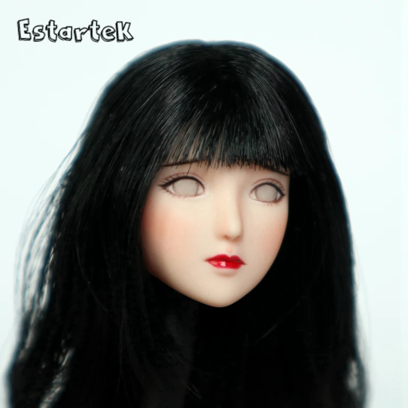 

Estartek Customized KE37 1/6 Obitsu Naruto Hinata Hyuga Head Sculpt Set for 12inch Action Figure DIY