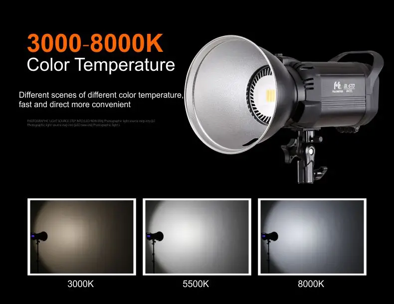 XIAOMI yn 3000-8000temperature Battery LED Light 60W Photography  Bi-color Adjustable Color Temperature Fill Light BL-6TD 456