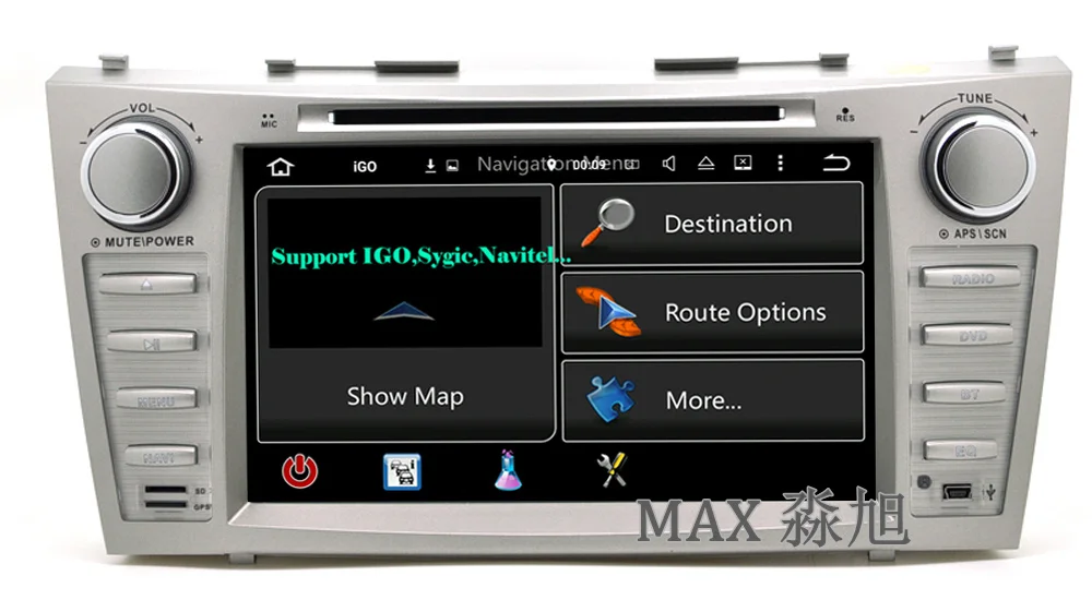 Sale 2din 2G+16G Car DVD Player for Toyota CAMRY AURION v40 2007 2008 2009 2010 2011 with Radio DAB+ BT swc GPS free map 4G WIFI 6
