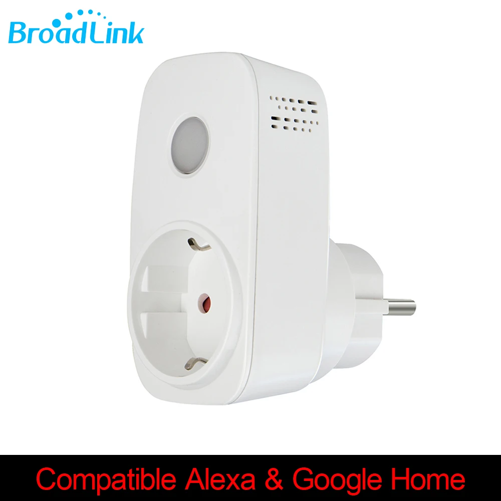 

Broadlink Smart Power Socket Sp3 Wireless Timer Plug Wifi Outlet Compatible Alexa Google Home mini for Apple Xiaomi Smartphone