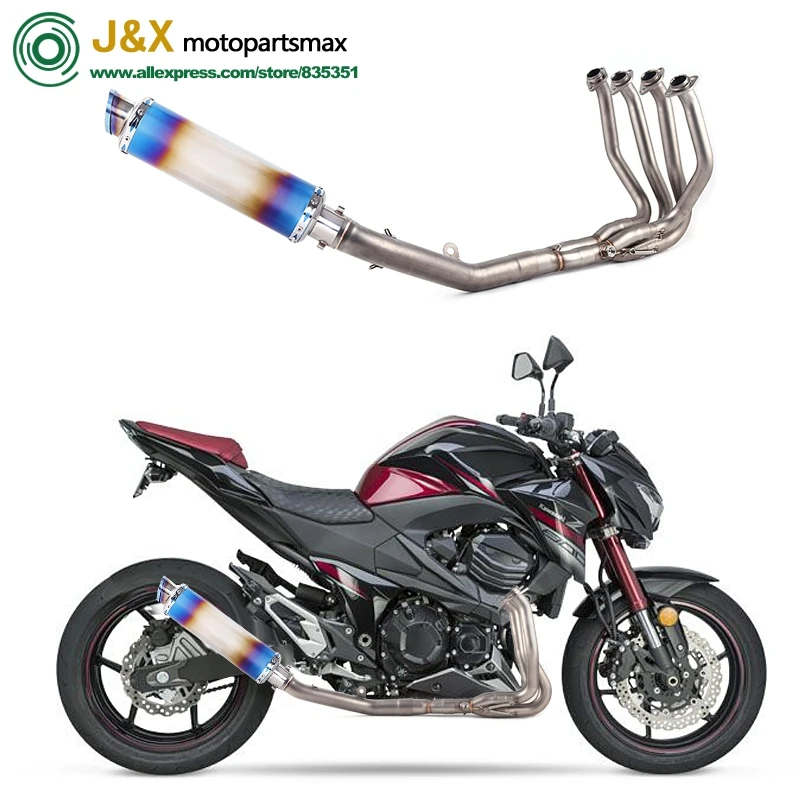 Полная выхлопная система предотвращения скольжения для мотоцикла Kawasaki Z800