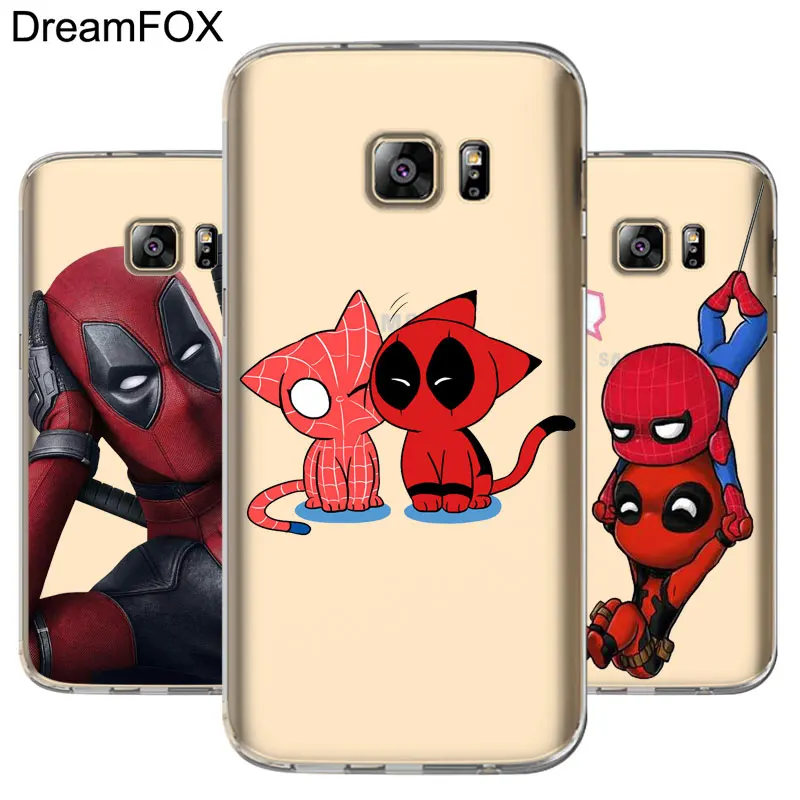 

DREAMFOX M106 Hot Deadpool Soft TPU Silicone Cover Case For Samsung Galaxy S5 S6 S7 S8 S9 S10 S10E Lite Edge Plus