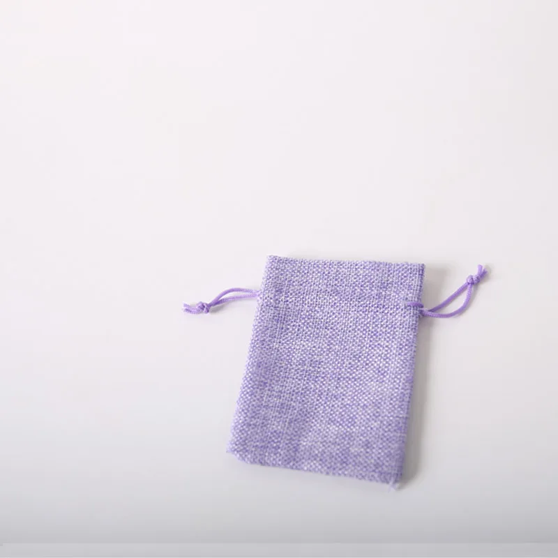 50Pcs/Bag High Quality Fashion Linen Hard Frawstring Bag13x18cm Jewelry Bag Wedding Christmas Gift Pouches Bag Multiple Colour