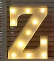 Светящийся светодиодный ночник с буквенным принтом 26 Английский алфавит 0-9 номер батарея лампа Романтическая свадьба день рождения украшение для вечеринки; Рождество - Цвет: Z