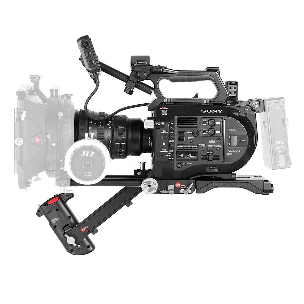 Jtz Dp30 Baseplate Rig Supporto A Spalla 15Mm Rod Kit Fotocamera Per Sony Fs7 Pxw-Fs7