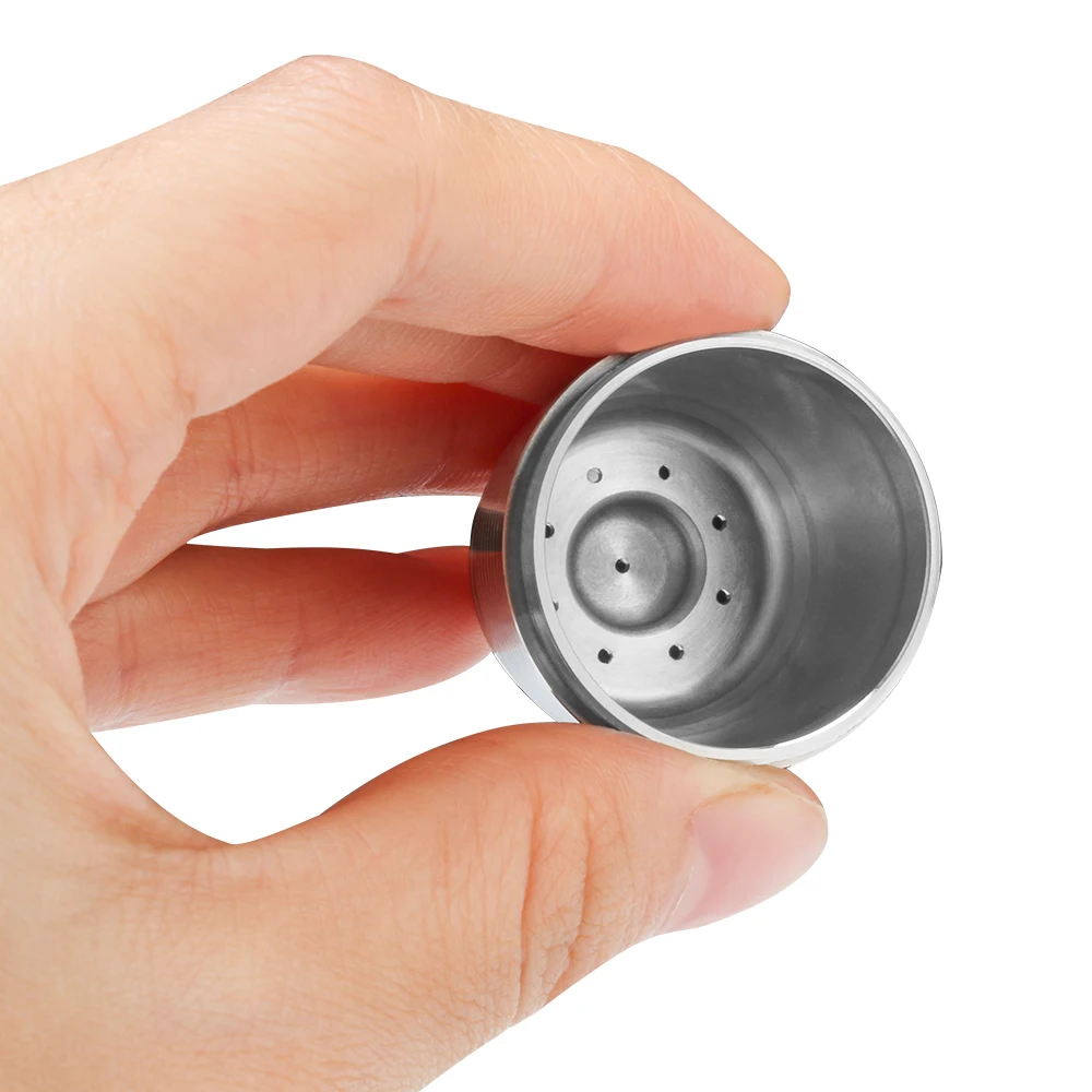 ICafilas Stainless Metal Reusable For Nespresso Capsule Press Coffee Grinds